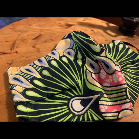 African Style Cloth Face Mask - Picture 2 of 7